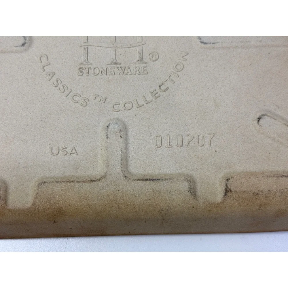 Pampered Chef Family Heritage Classics Stoneware Bar Pan 13.5x9 Rectangle 010207
